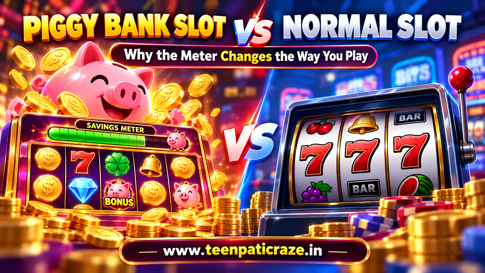 Piggy Bank Slot vs Normal Slot